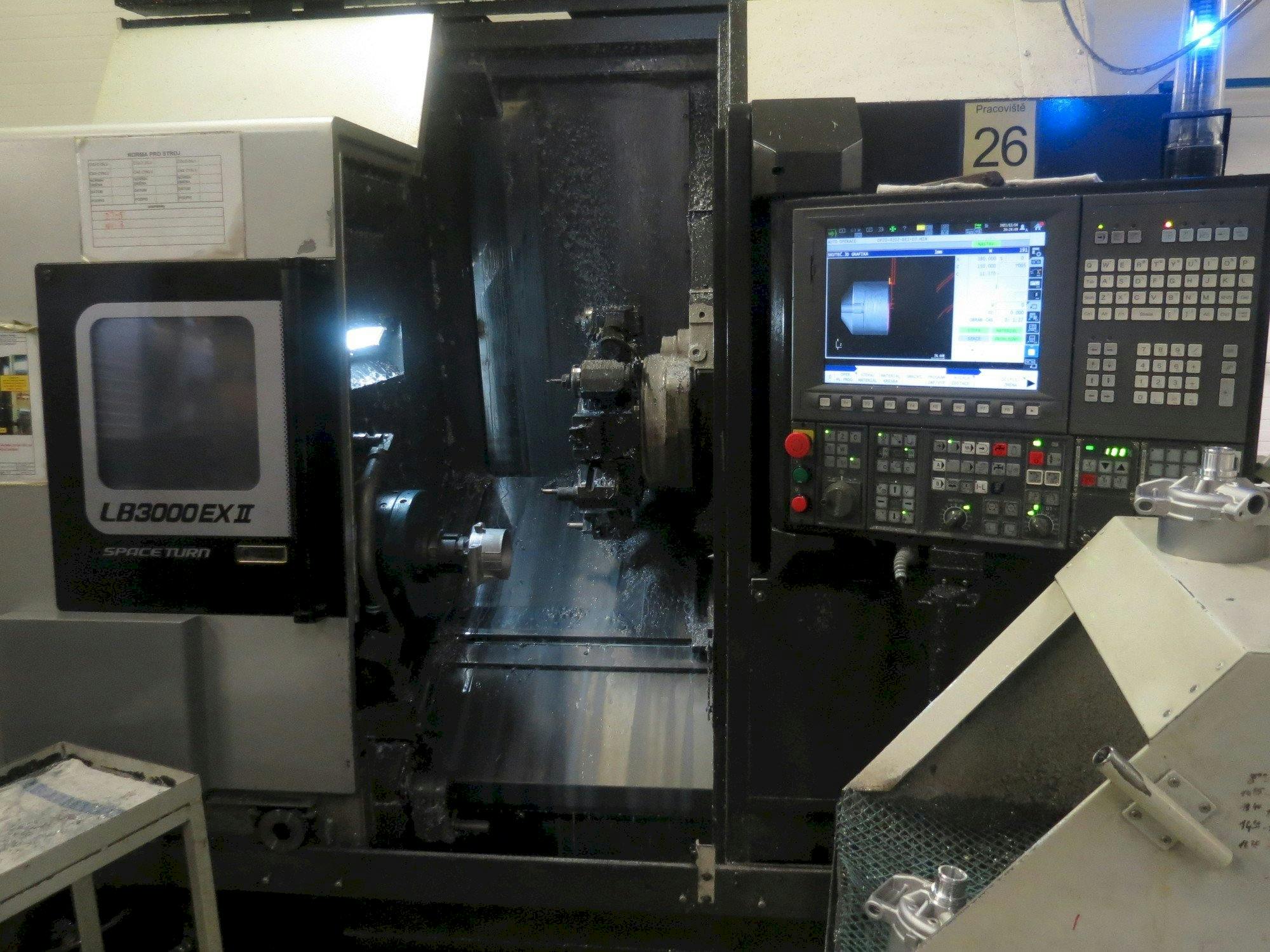 Вид станка Okuma LB3000 EX II  спереди