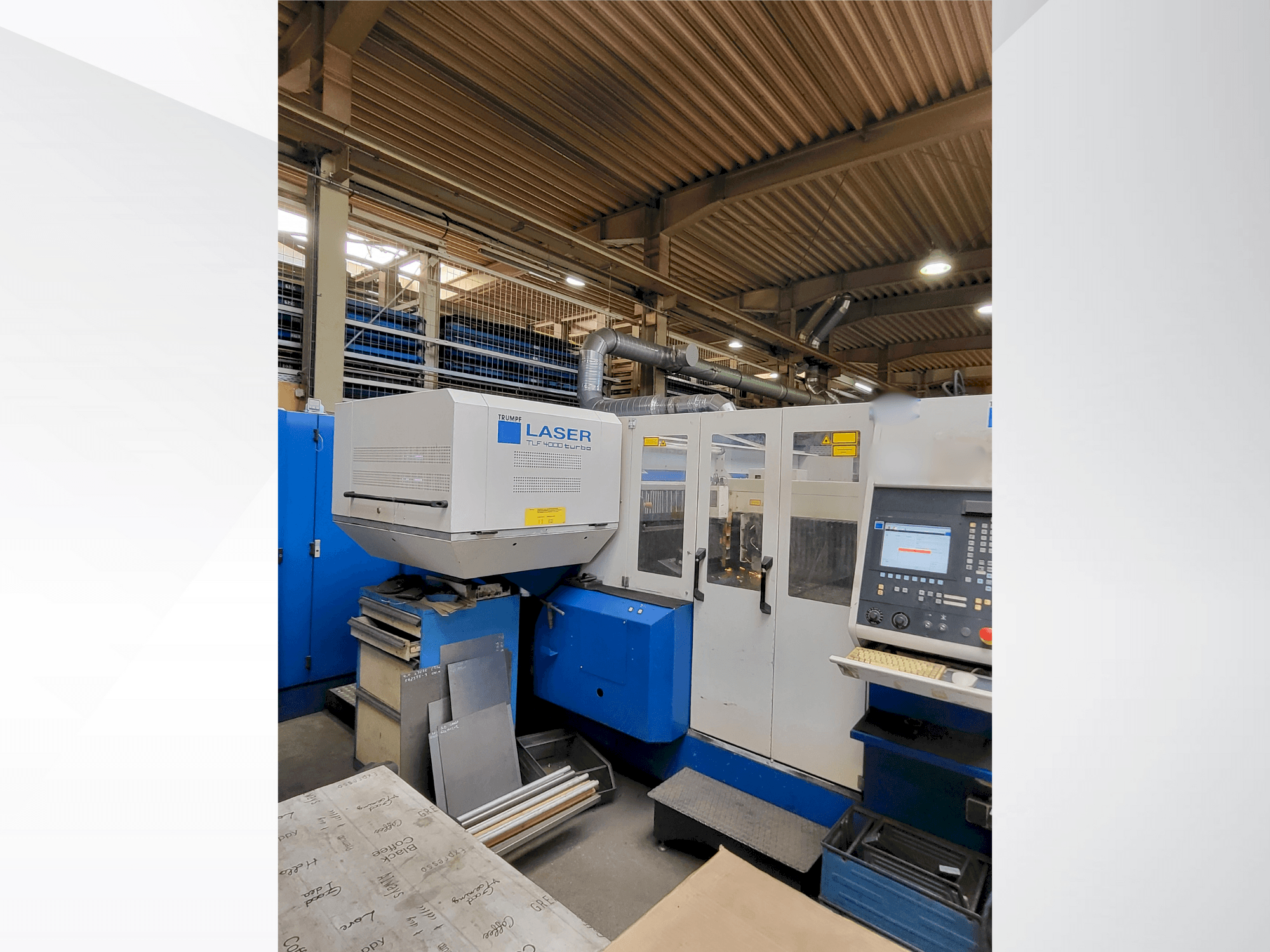 Вид станка TRUMPF Trumatic L3030 4KW (CO2)  спереди